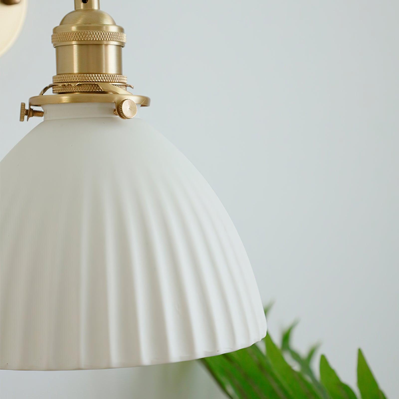 Pleated Modern Ceramic Wall Lamp