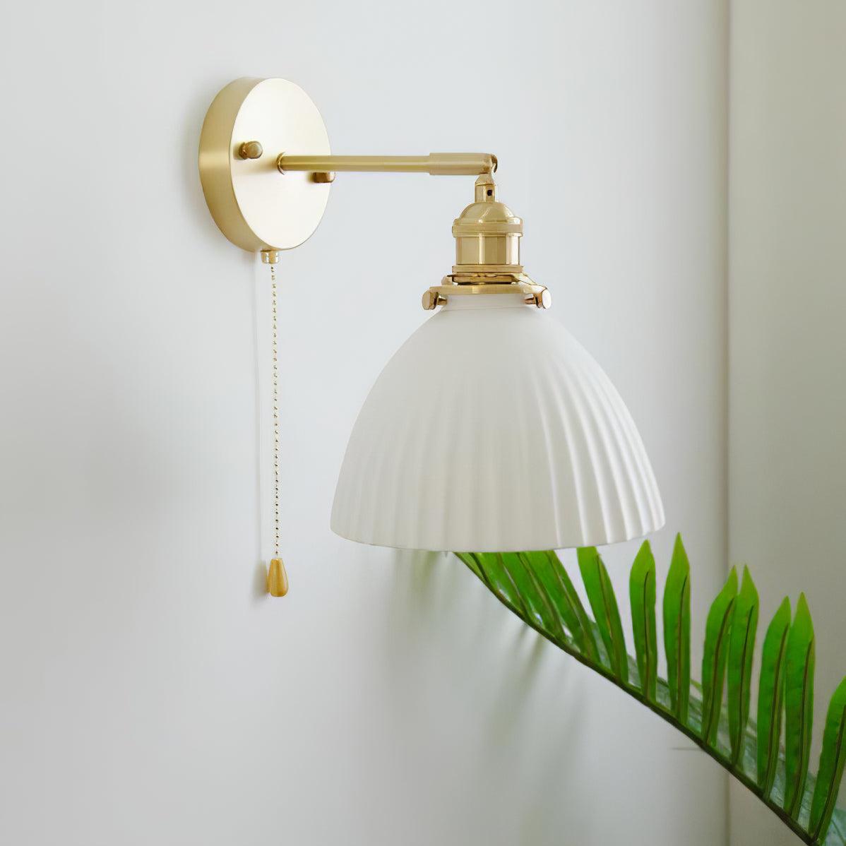 Pleated Modern Ceramic Wall Lamp