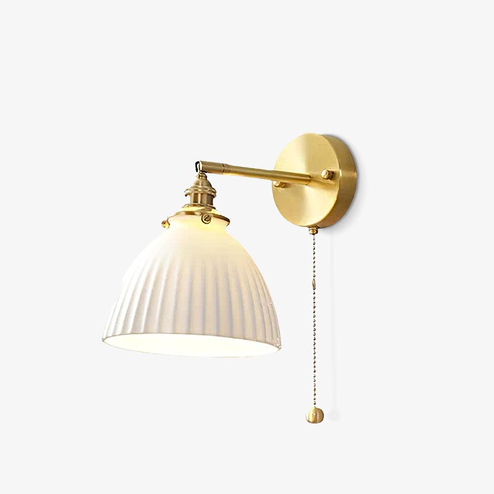 Pleated Modern Ceramic Wall Lamp