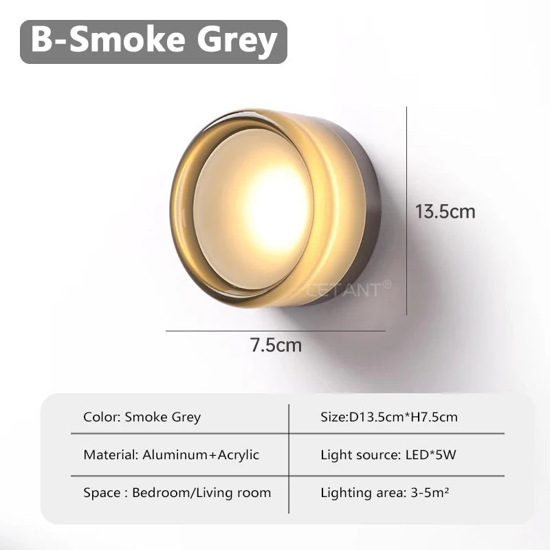 Plexiglass Wall Light with Fluted Design – Modern LED Wall Lamp for Contemporary Interiors, Easy Mount Sconce