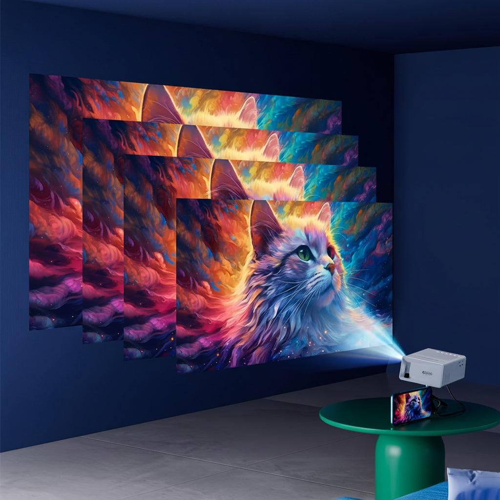 Portable Home Cinema Projector