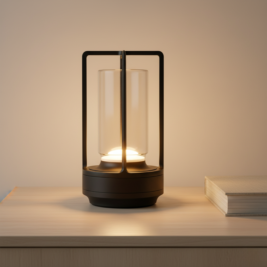 Rechargeable LED Lantern with Flicker Effect and 3-Stage Dimming