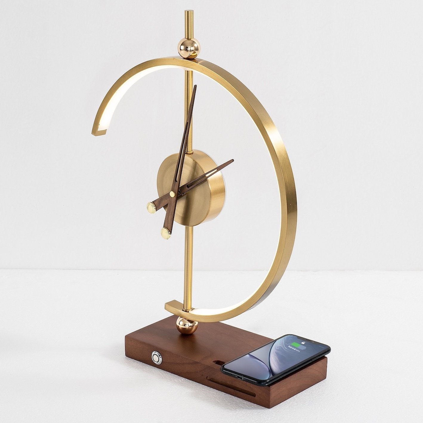 Rechargeable Lamp Clock for Modern Home Decor