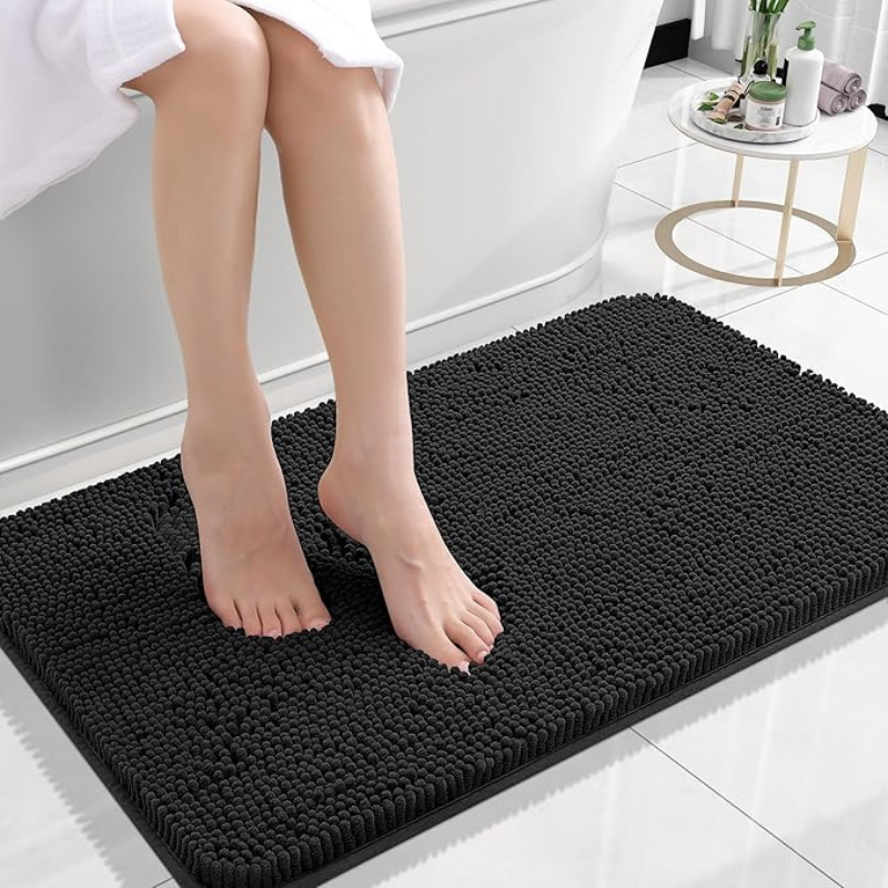 Rectangular Non-Slip Plush Bath Mat