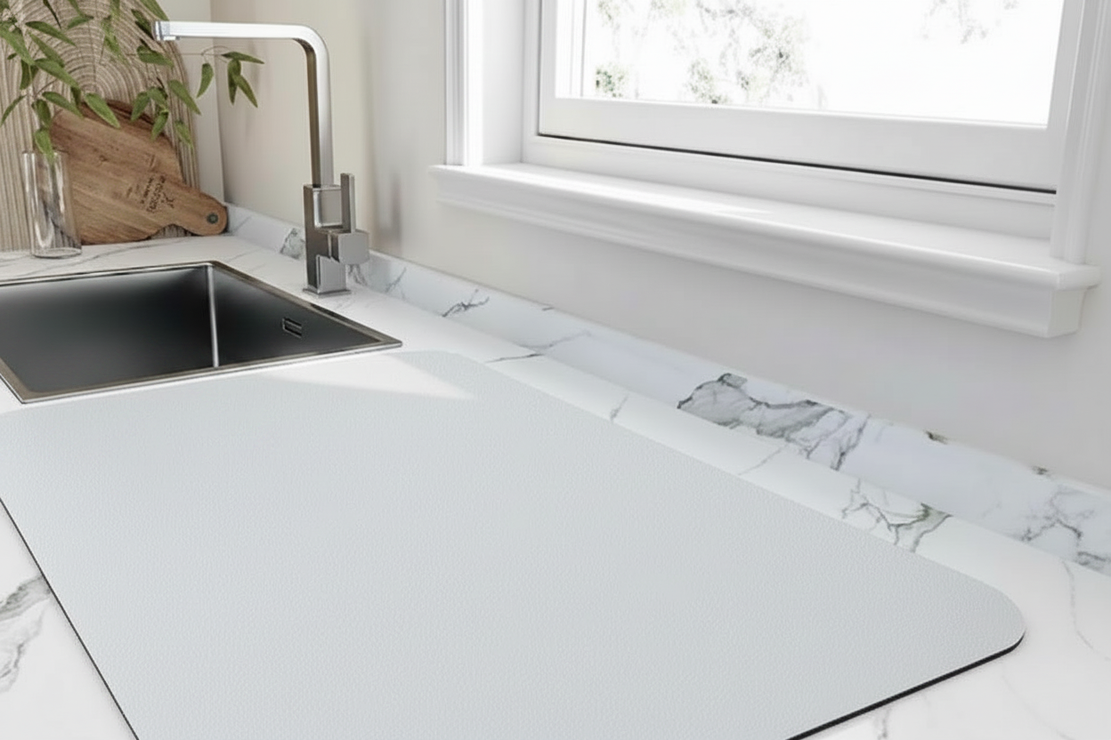 Rectangular Diatomite Dish Drying Mat