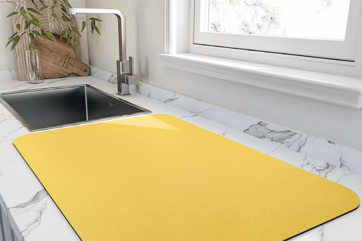 Rectangular Diatomite Dish Drying Mat