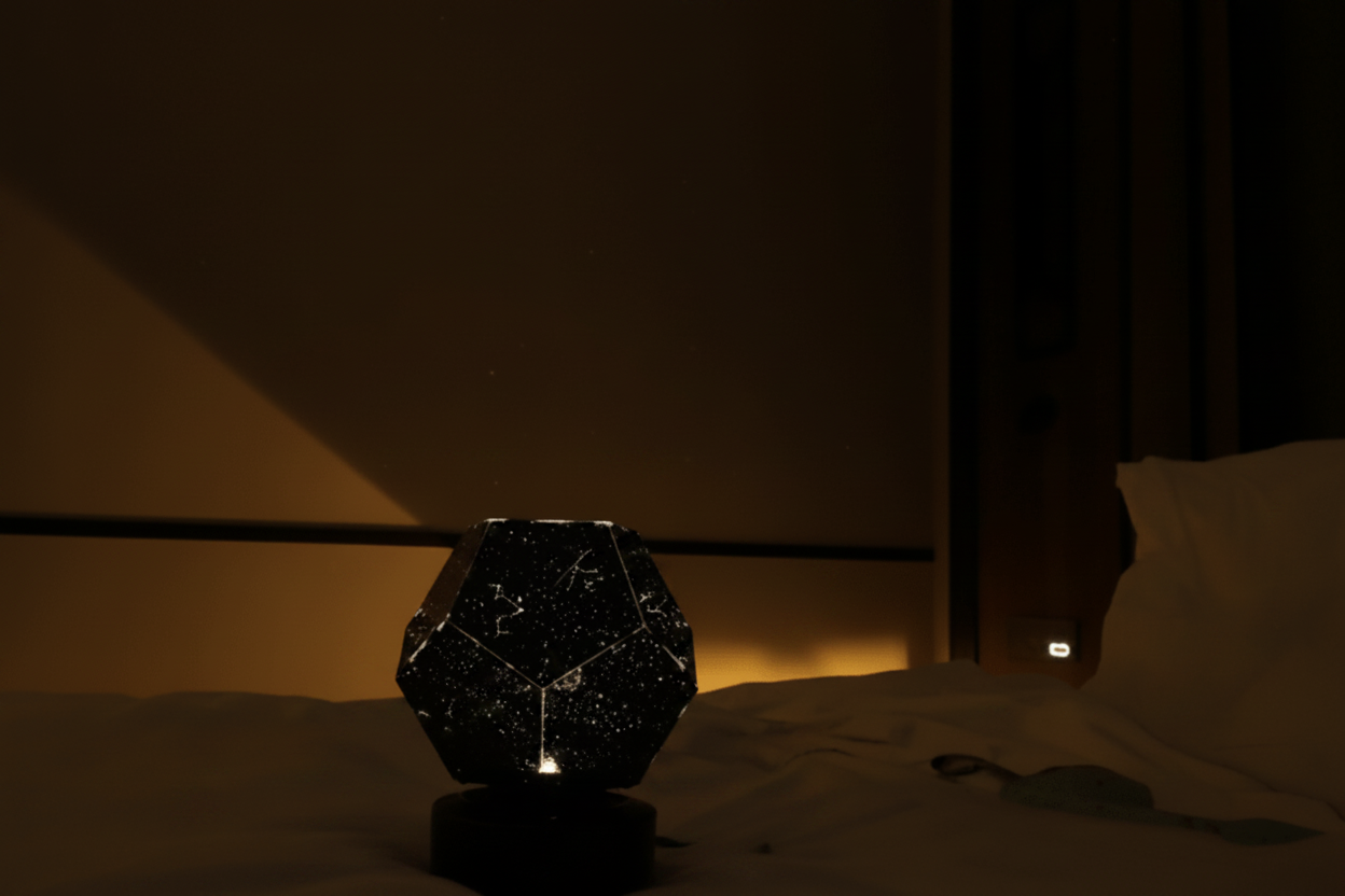 Rotating LED Night Light with Remote Control