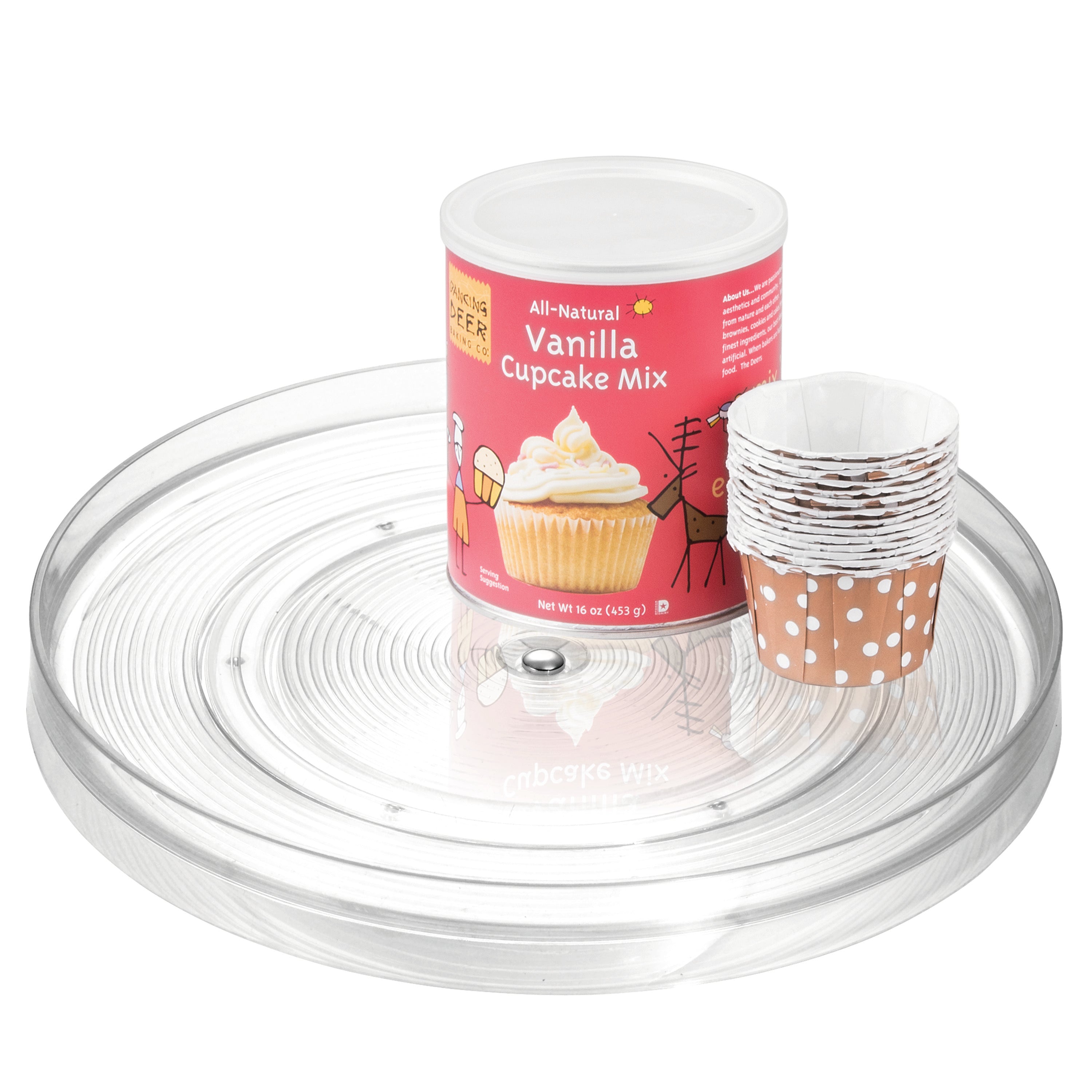 Rotating Plastic Organizer for Pantry, Kitchen and Bathroom