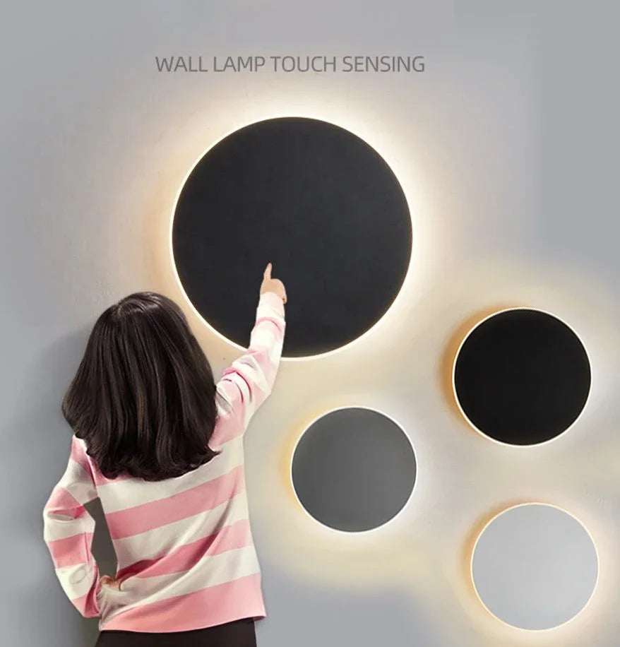 Round Touch Control Wall Lamp