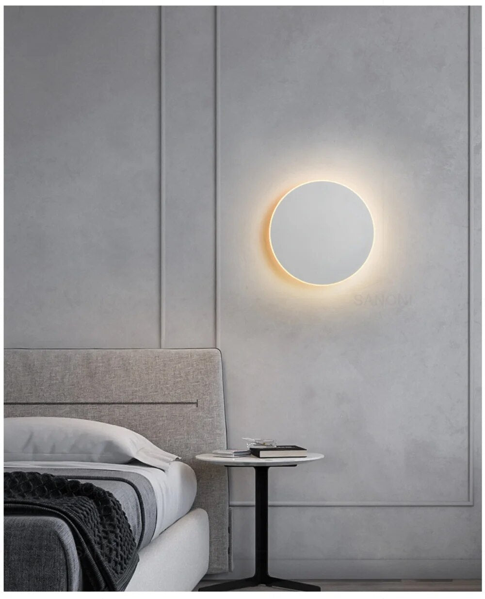 Round Touch Control Wall Lamp