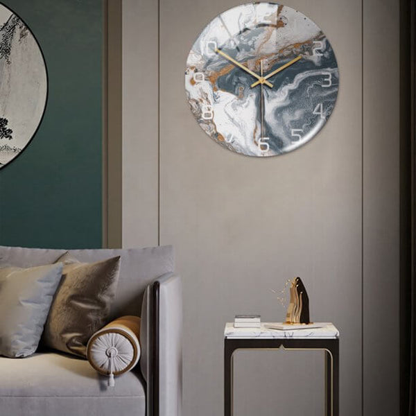 Round Wall Clock for Modern Home Decor