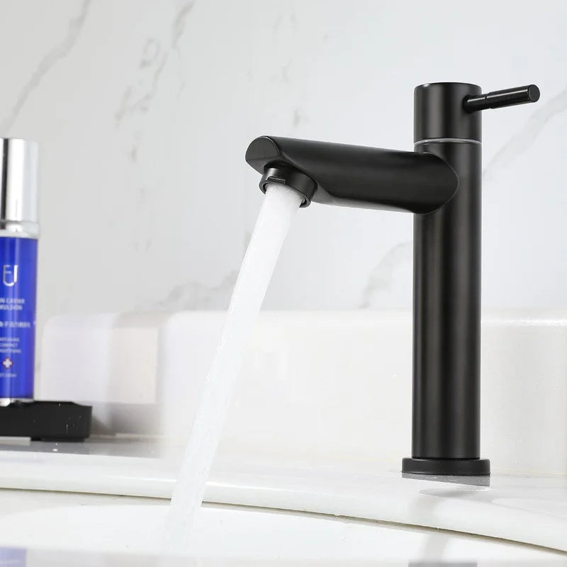 Rustproof Stainless Steel Single-Handle Bathroom Faucet