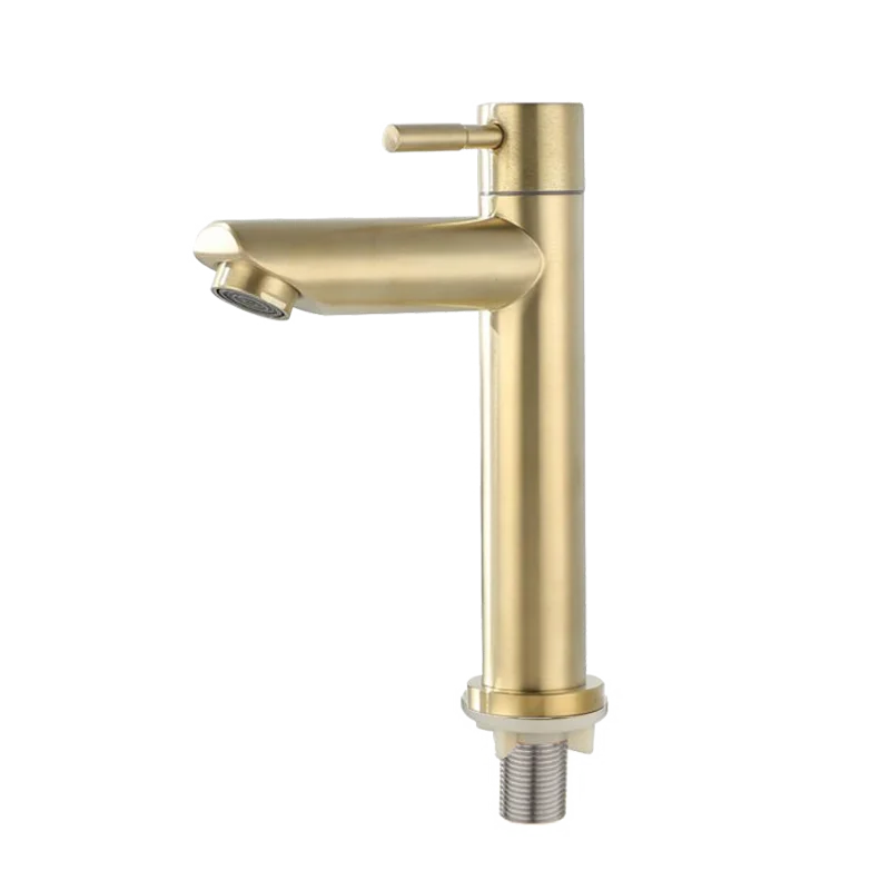 Rustproof Stainless Steel Single-Handle Bathroom Faucet