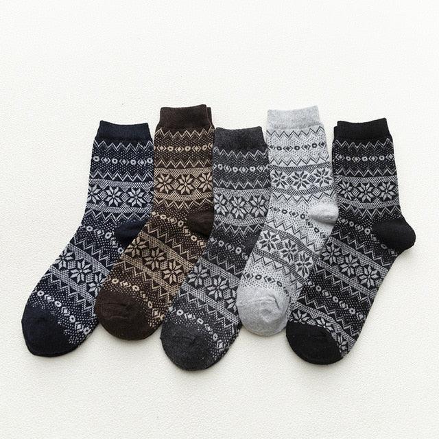 Scandinavian Wool-Blend Winter Socks