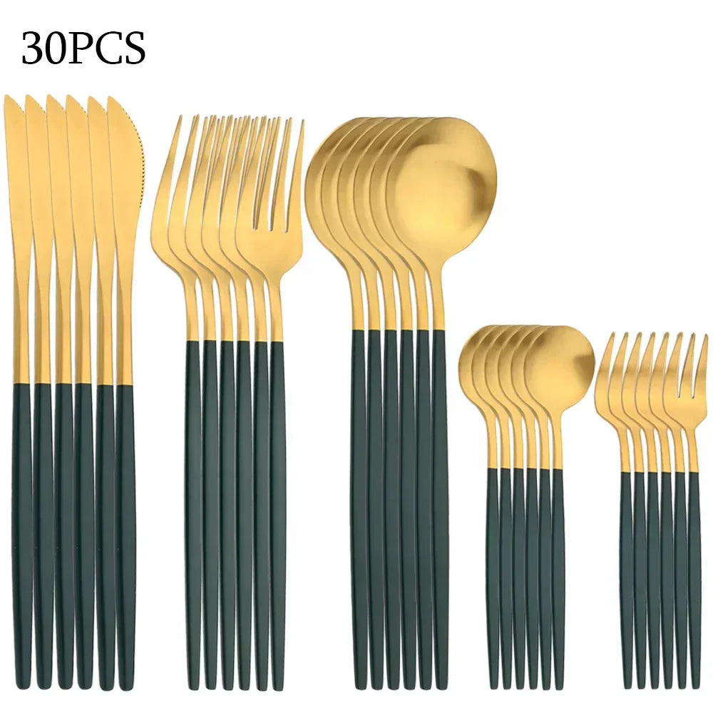 Set Of 30 Stainless Steel Cutlery Set