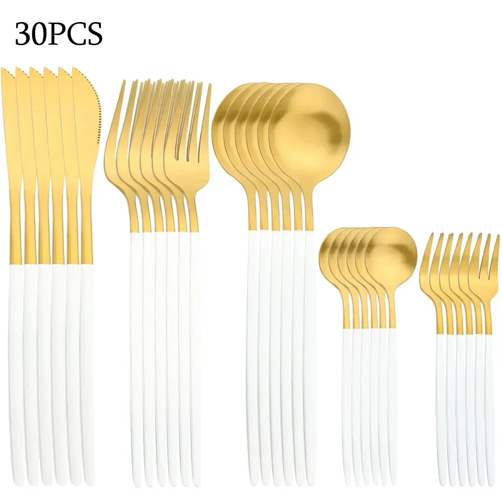 Set Of 30 Stainless Steel Cutlery Set