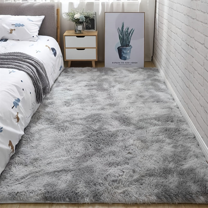 Shaggy Carpet with Plush Texture and Non-Slip Backing