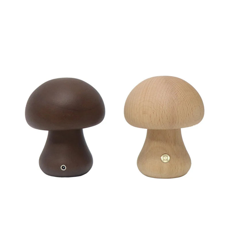 Soft Light LED Touch Bedside Lamp – Dimmable Mushroom Design for Bedroom and Children's Room, USB Rechargeable Night Light