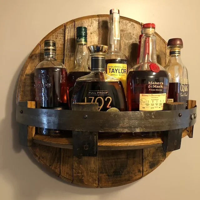 Solid Wood Bottle Display