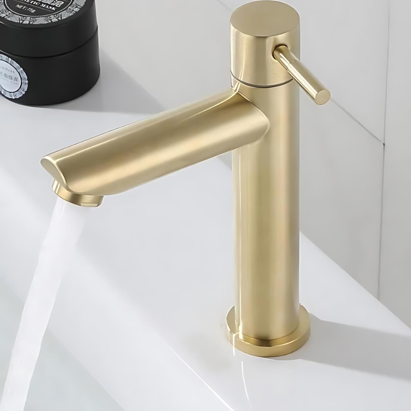 Stainless Steel Single-Handle Bathroom Faucet