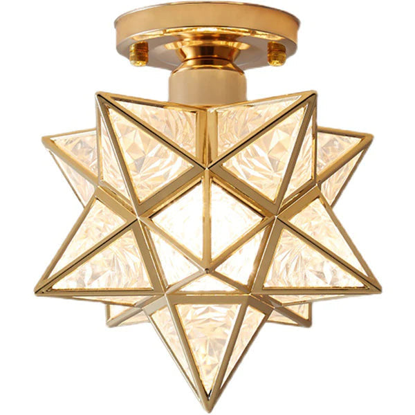 Star-Shaped Ceiling Lamp for Stylish Home Illumination