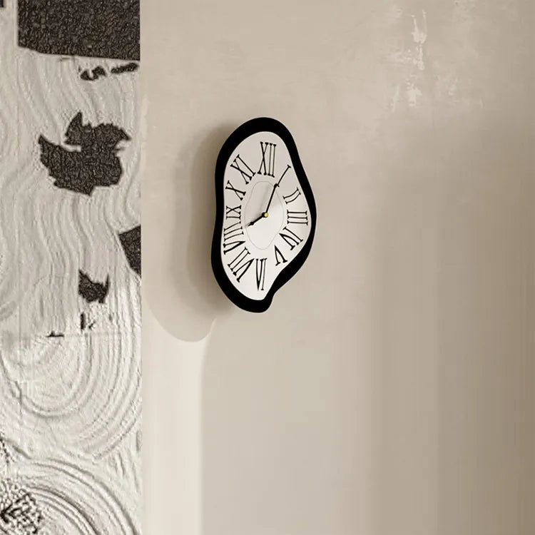 Surrealist Wall Clock with Artistic Numerals