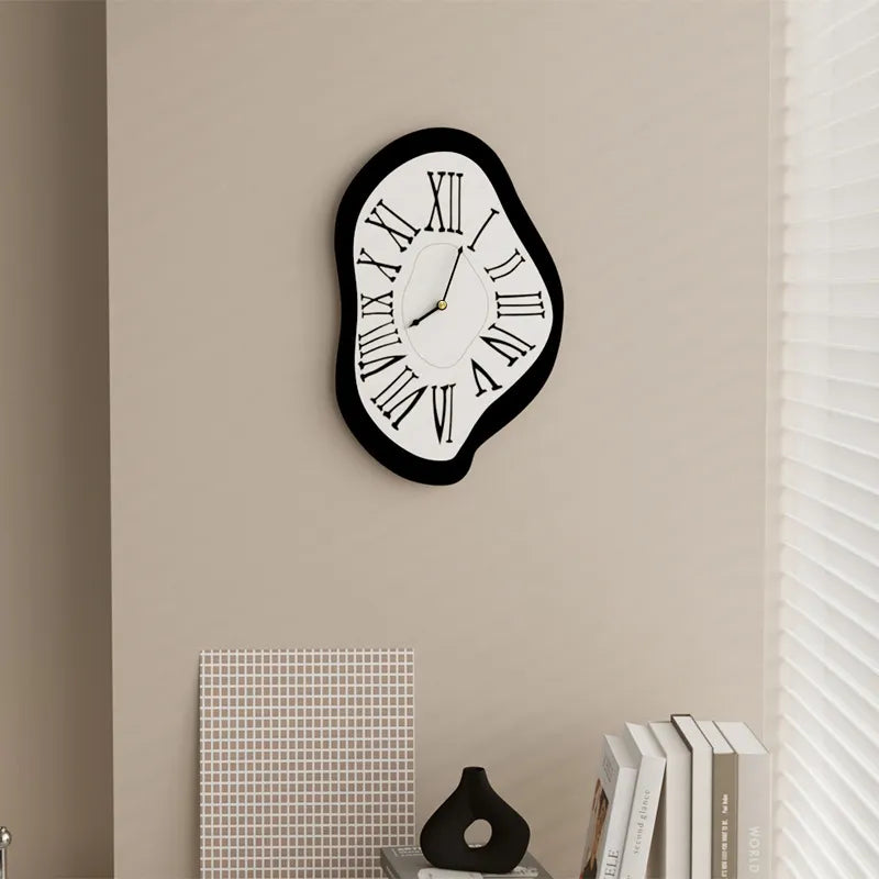Surrealist Wall Clock with Artistic Numerals