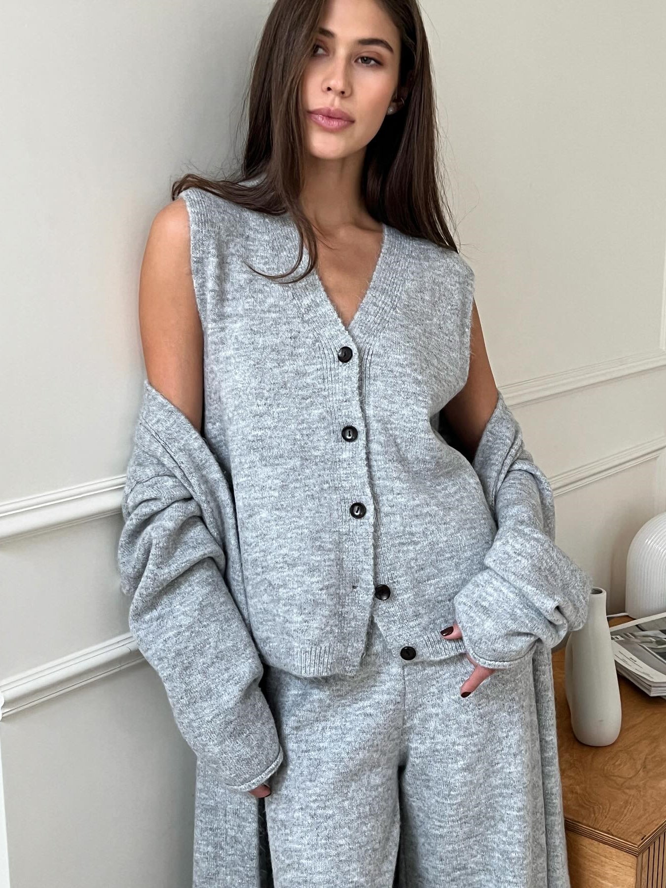 Three Piece Knit Set Women