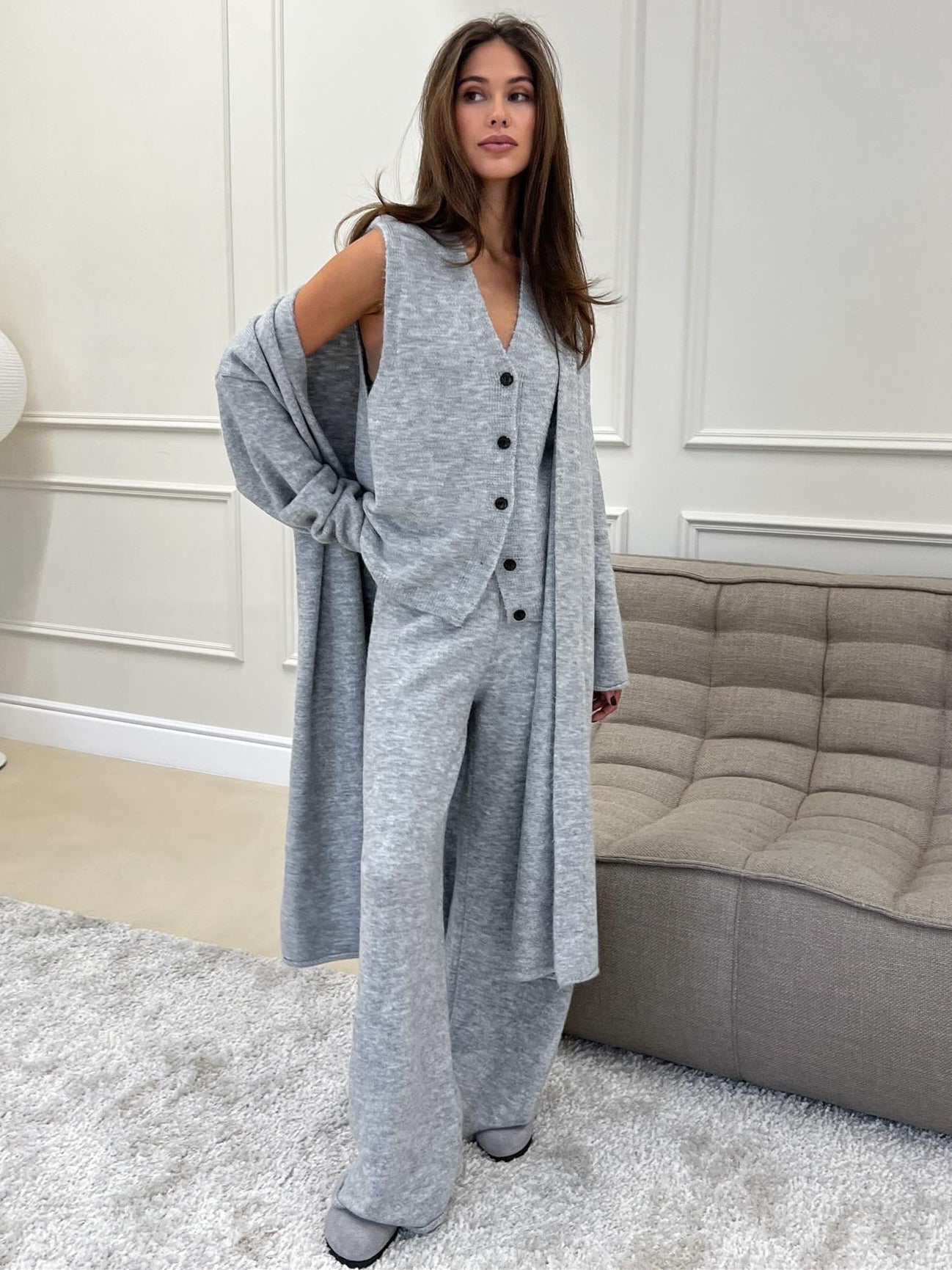 Three Piece Knit Set Women