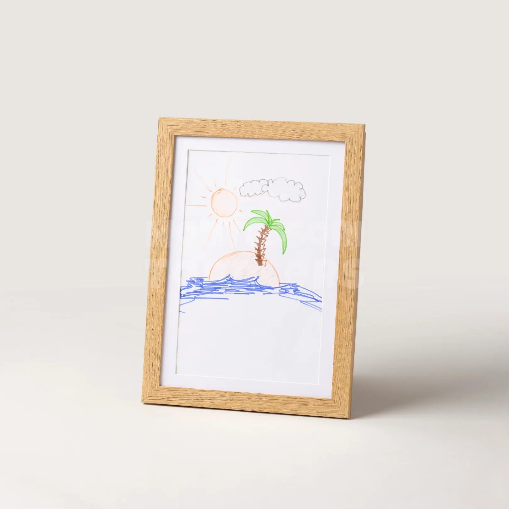 Toddler Art Display Frame for A4 and A3 Drawings - Front Opening Design, Child-Friendly Gallery Storage Solution