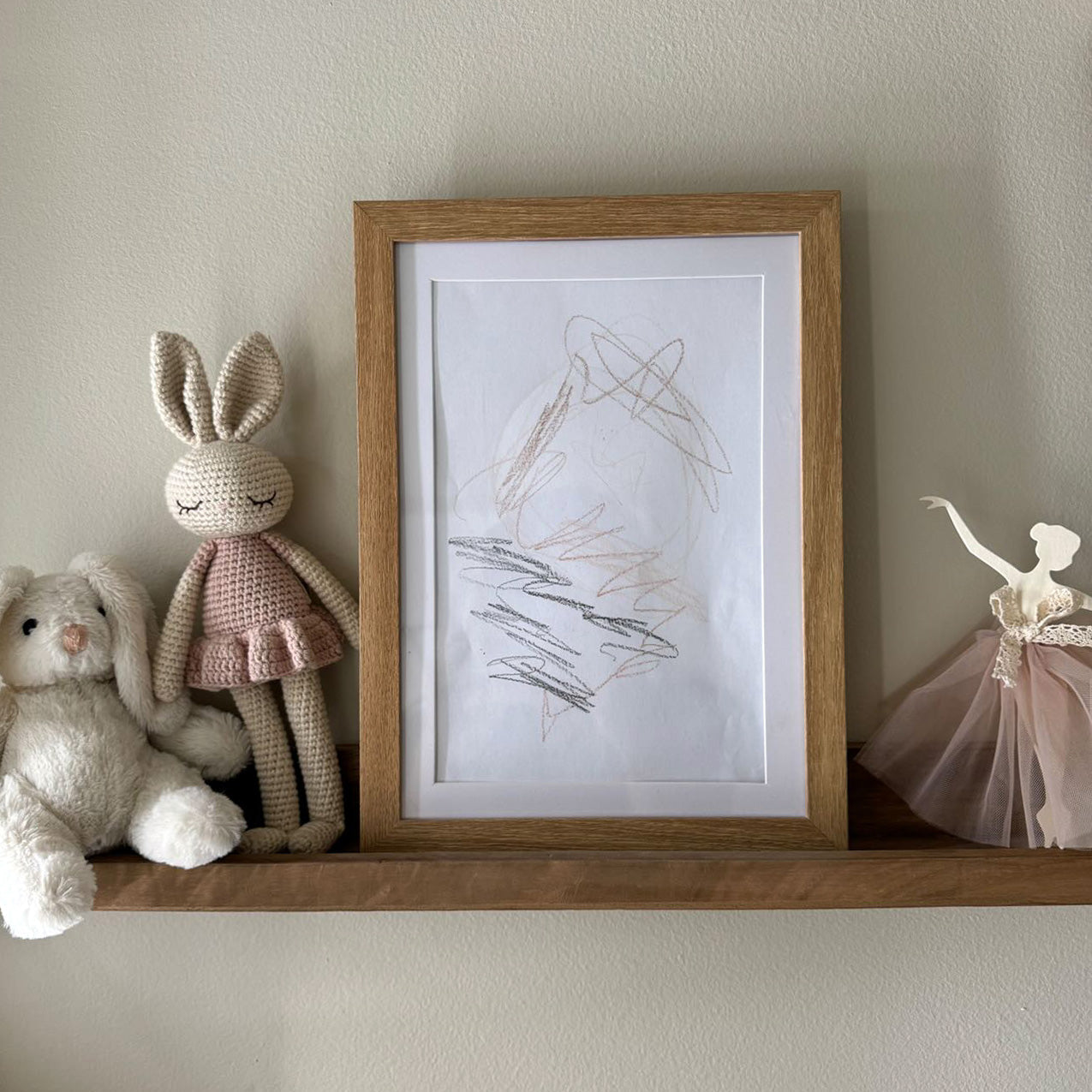 Toddler Art Display Frame for A4 and A3 Drawings - Front Opening Design, Child-Friendly Gallery Storage Solution