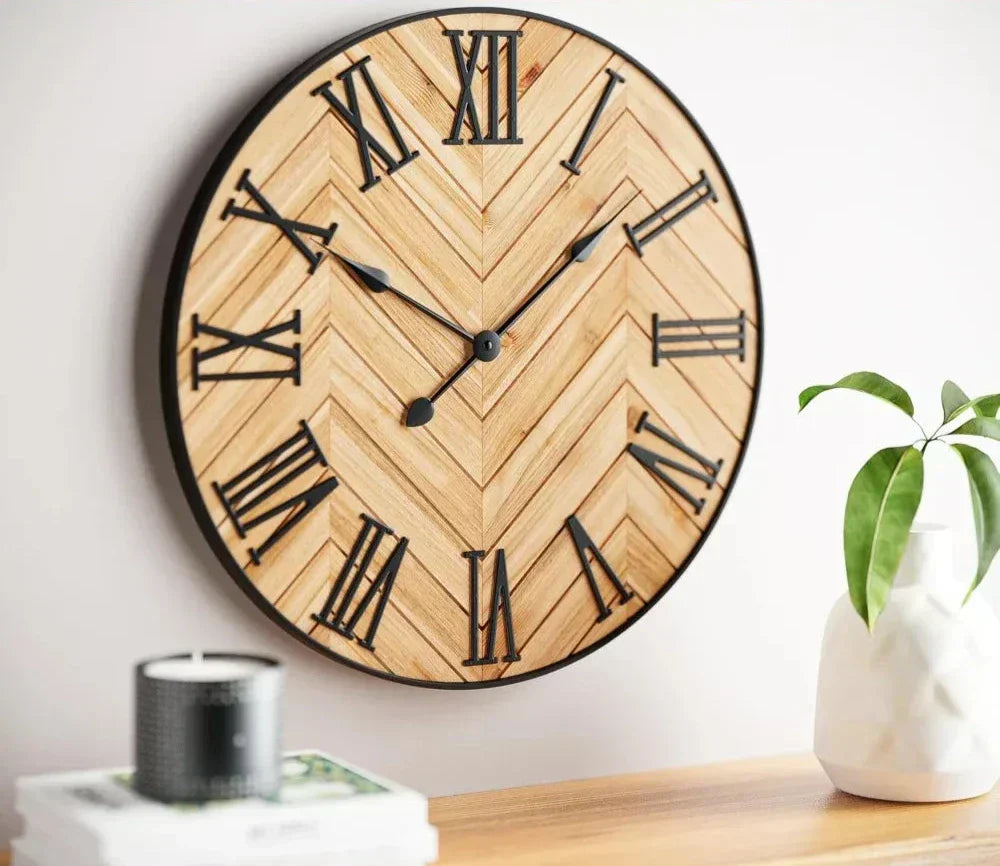 Traditional Wall Clock with Roman Numerals