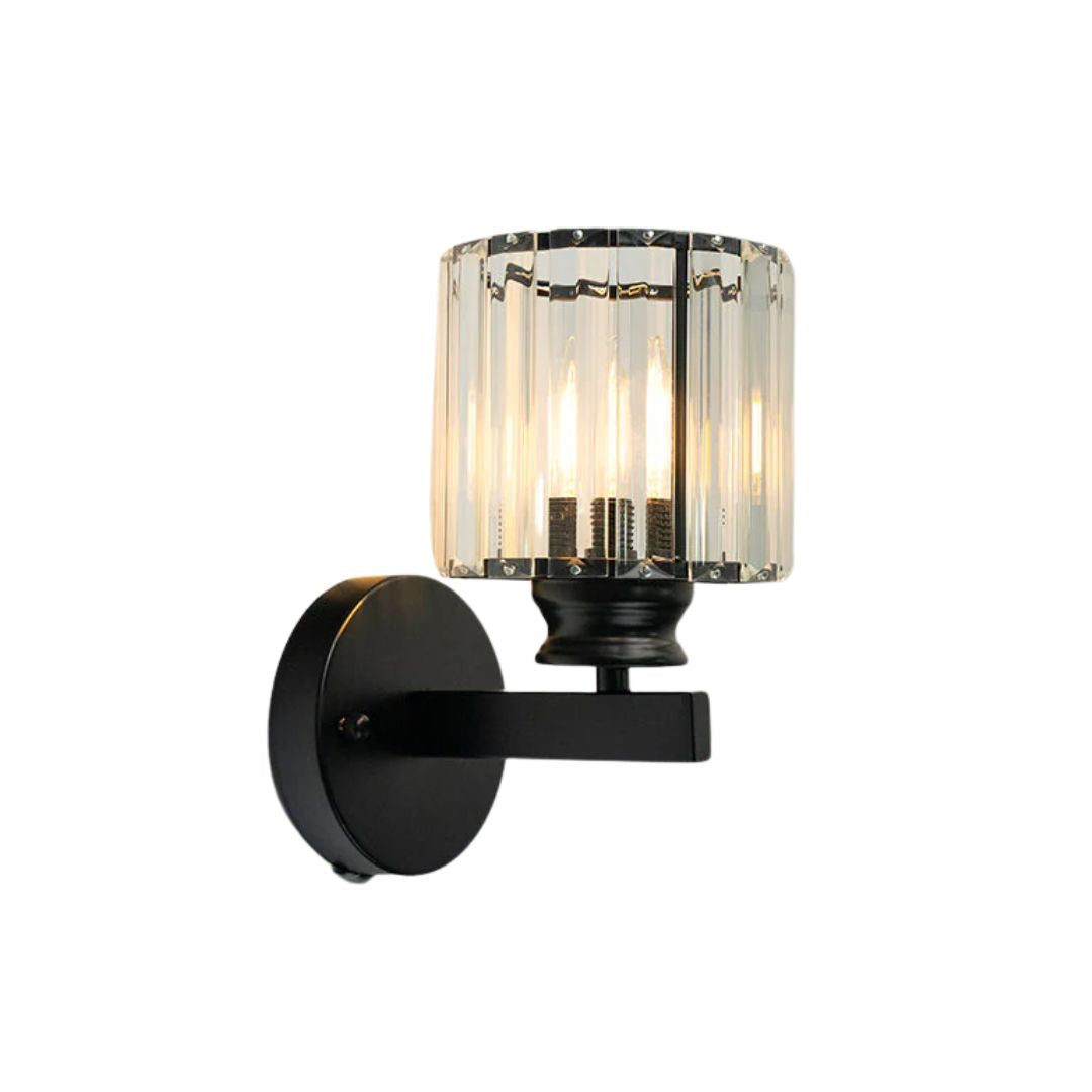 Vertical Glass Wall Lamp with Warm Adjustable Glow for Home Decor