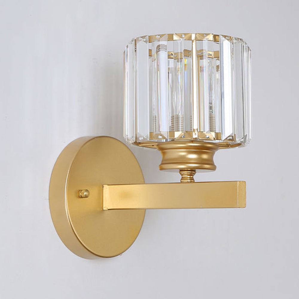 Vertical Glass Wall Lamp with Warm Adjustable Glow for Home Decor