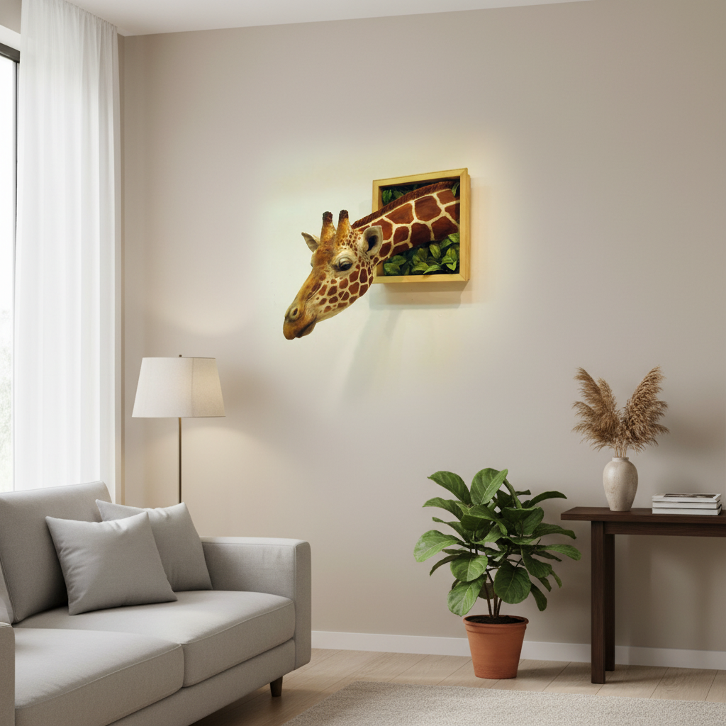 Wall-Mounted Led-Lit Hanging 3d Wall Decor