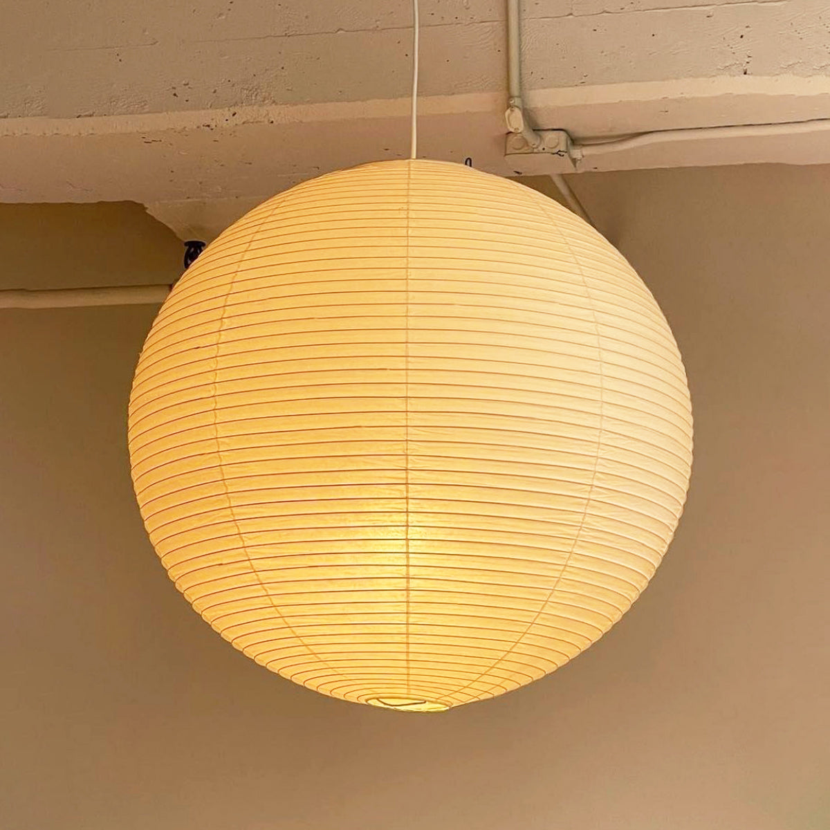 Washi Paper and Bamboo Ceiling Light Fixture – Adjustable Pendant Lamp for Modern Indoor Spaces, Warm Glow Lighting
