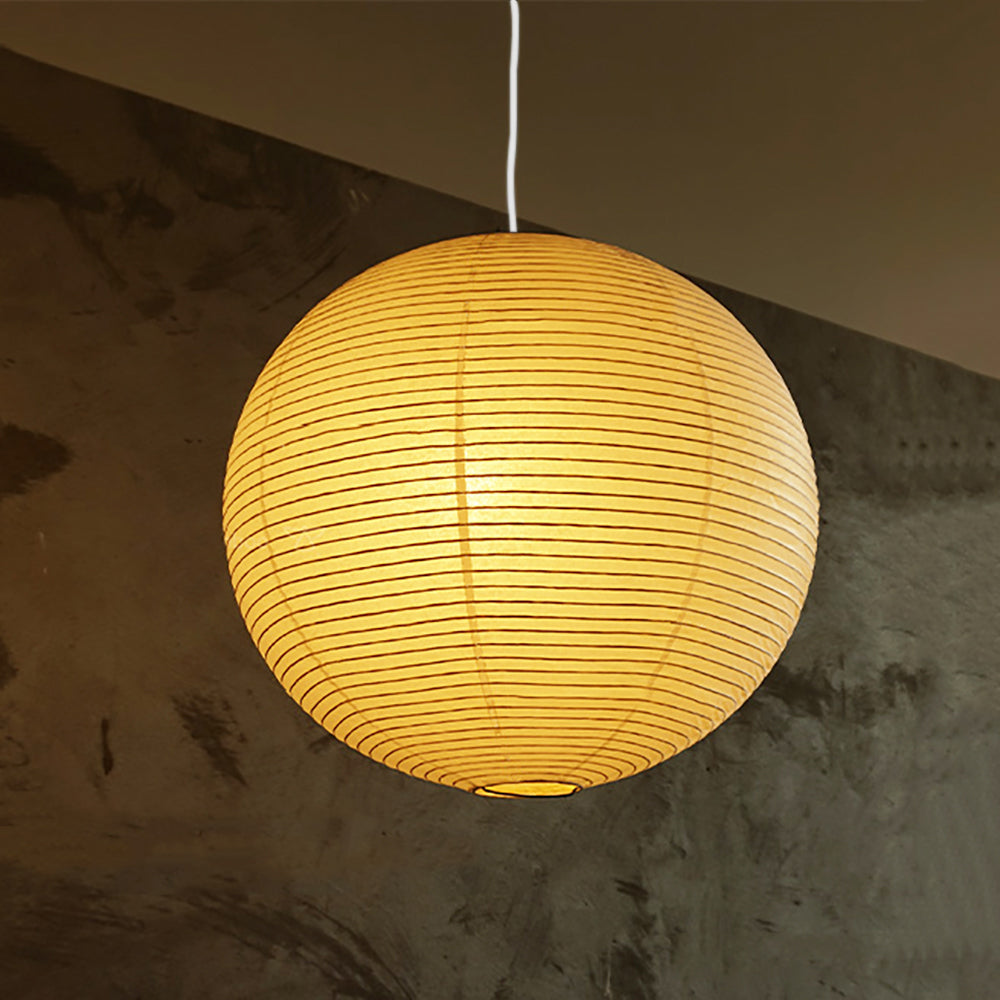 Washi Paper and Bamboo Ceiling Light Fixture – Adjustable Pendant Lamp for Modern Indoor Spaces, Warm Glow Lighting