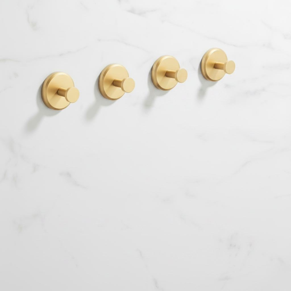 Waterproof No-Drill Hooks for Bathroom and Kitchen