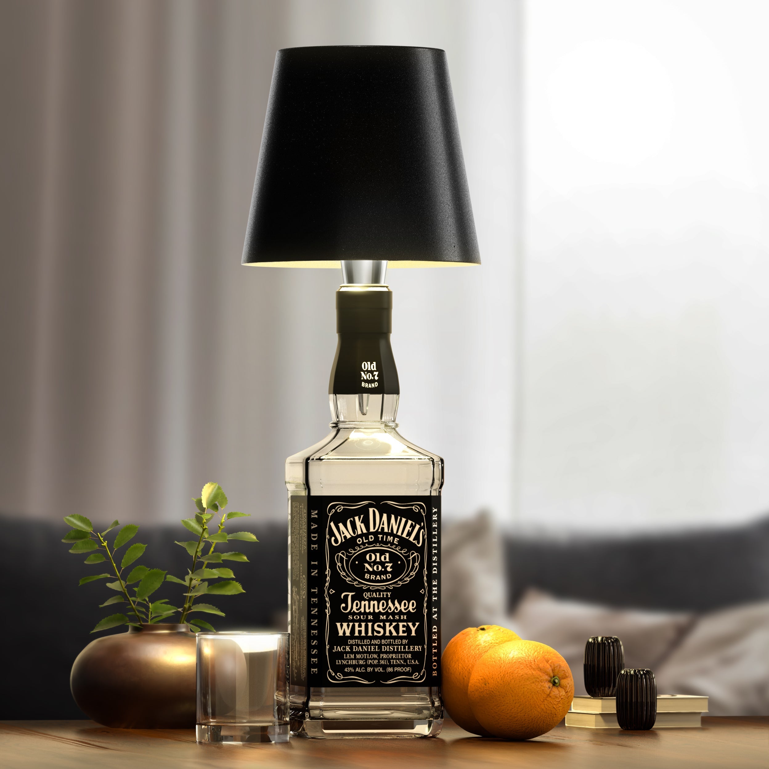 Wireless Bottle Lamp – Portable LED Outdoor Light with Rechargeable Battery and Adjustable Brightness for Home and Garden Use