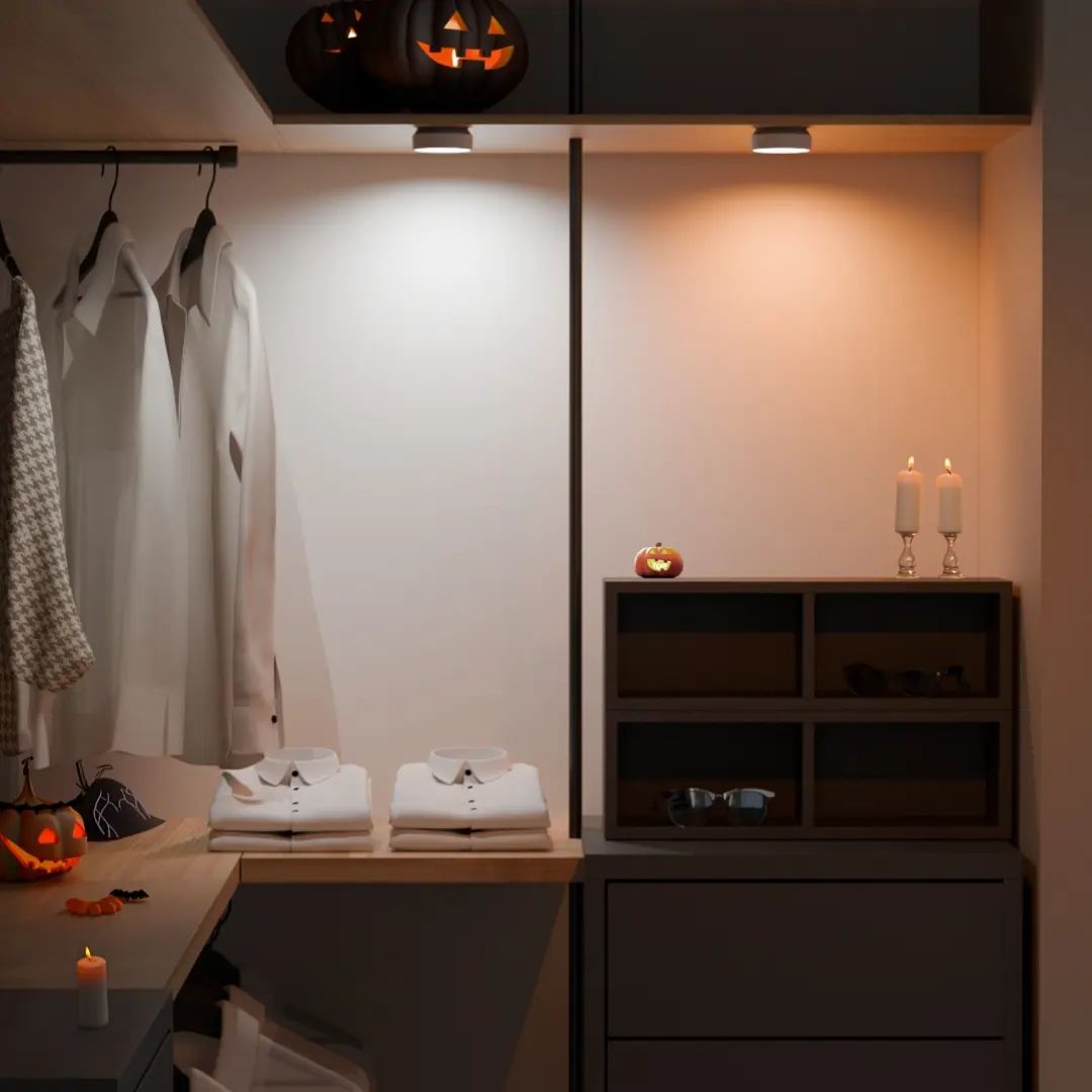 Wireless LED Spotlight with Adjustable Brightness for Outdoor Security and Easy Installation