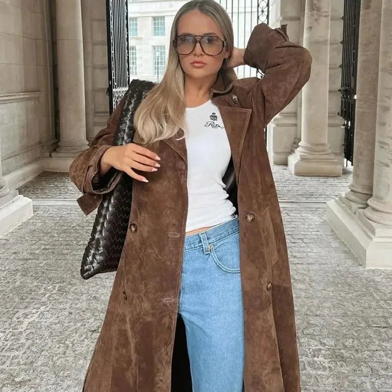 Women's Brown Suede Jacket