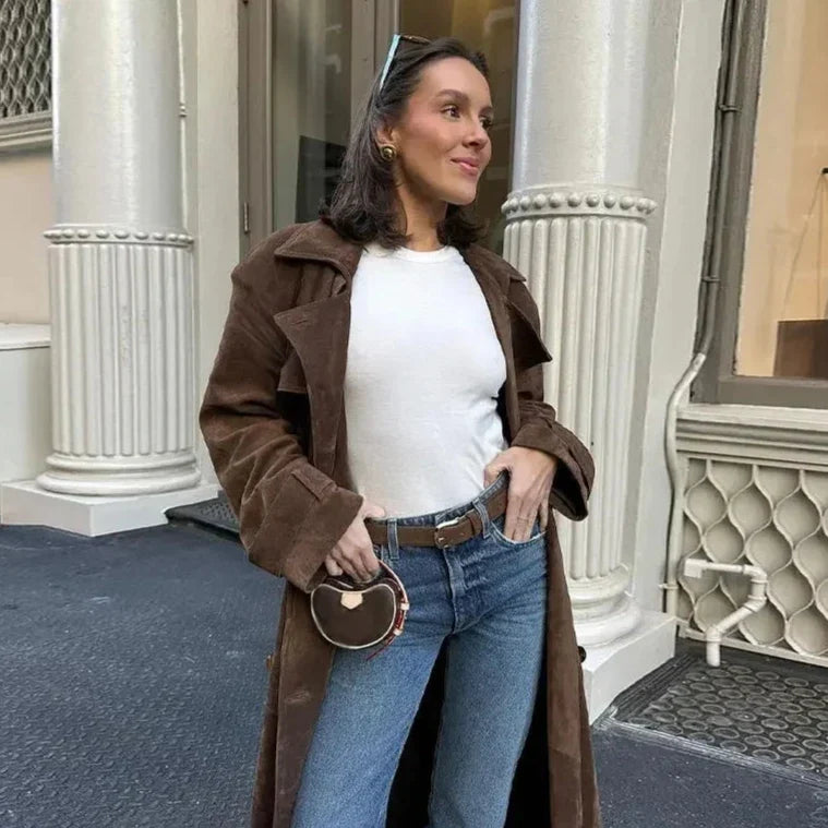 Women's Brown Suede Jacket