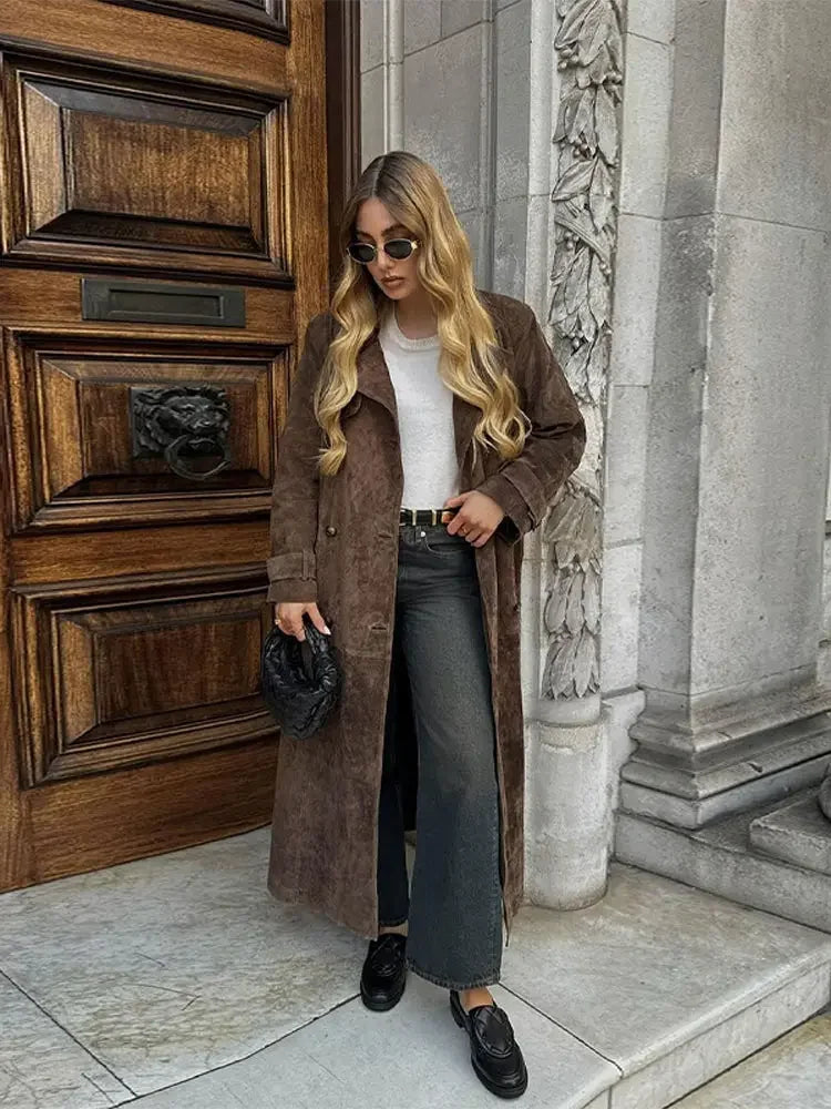 Women's Brown Suede Jacket