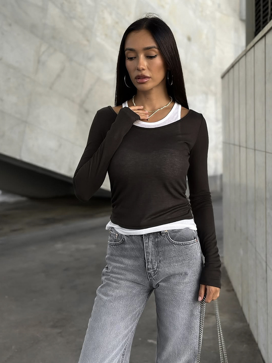 Women’s Contrast Layered Top