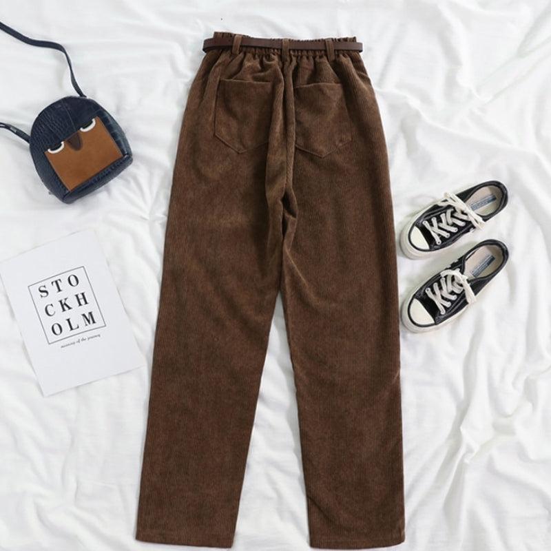 Women’s Corduroy Pants with Wide Legs