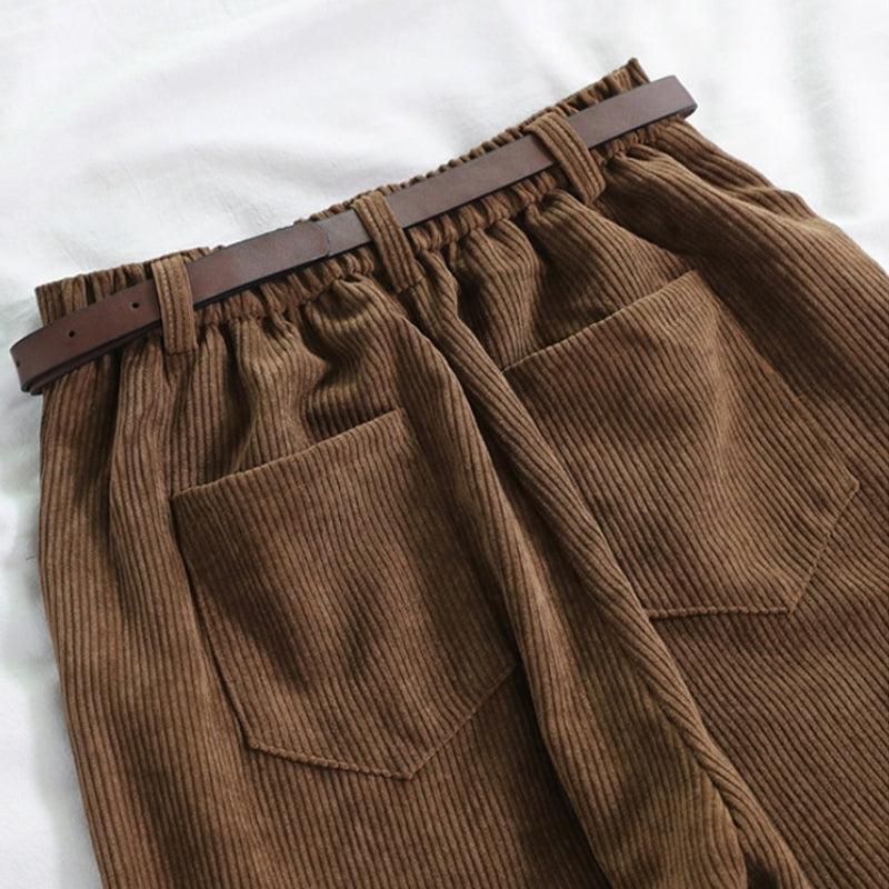 Women’s Corduroy Pants with Wide Legs