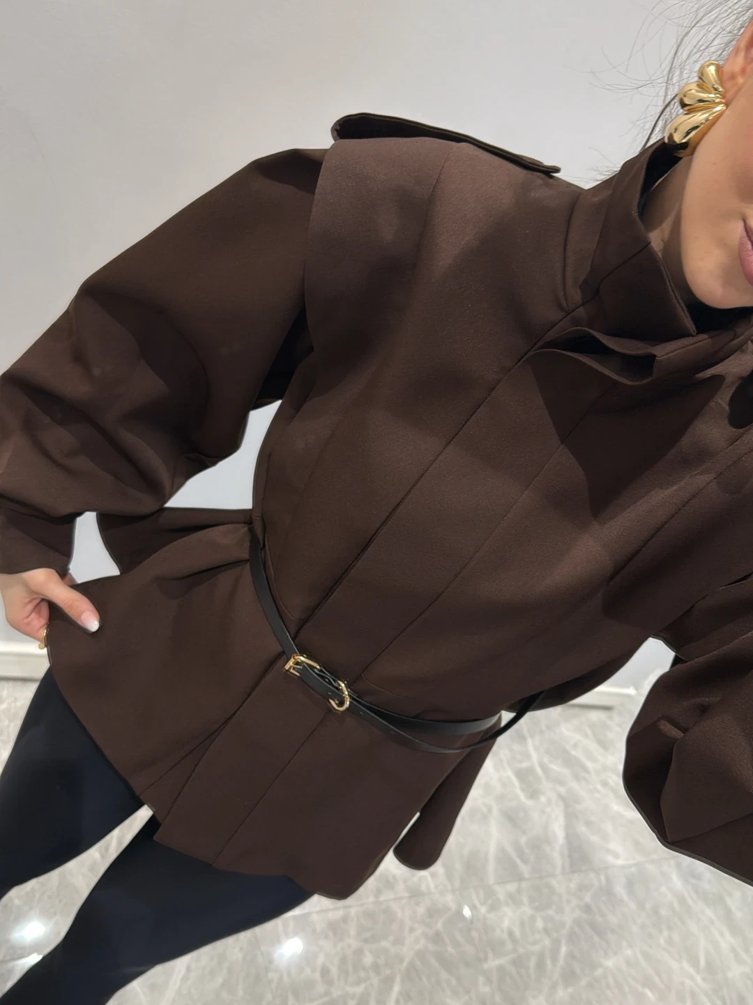 Women’s Cotton-Blend Trench Coat