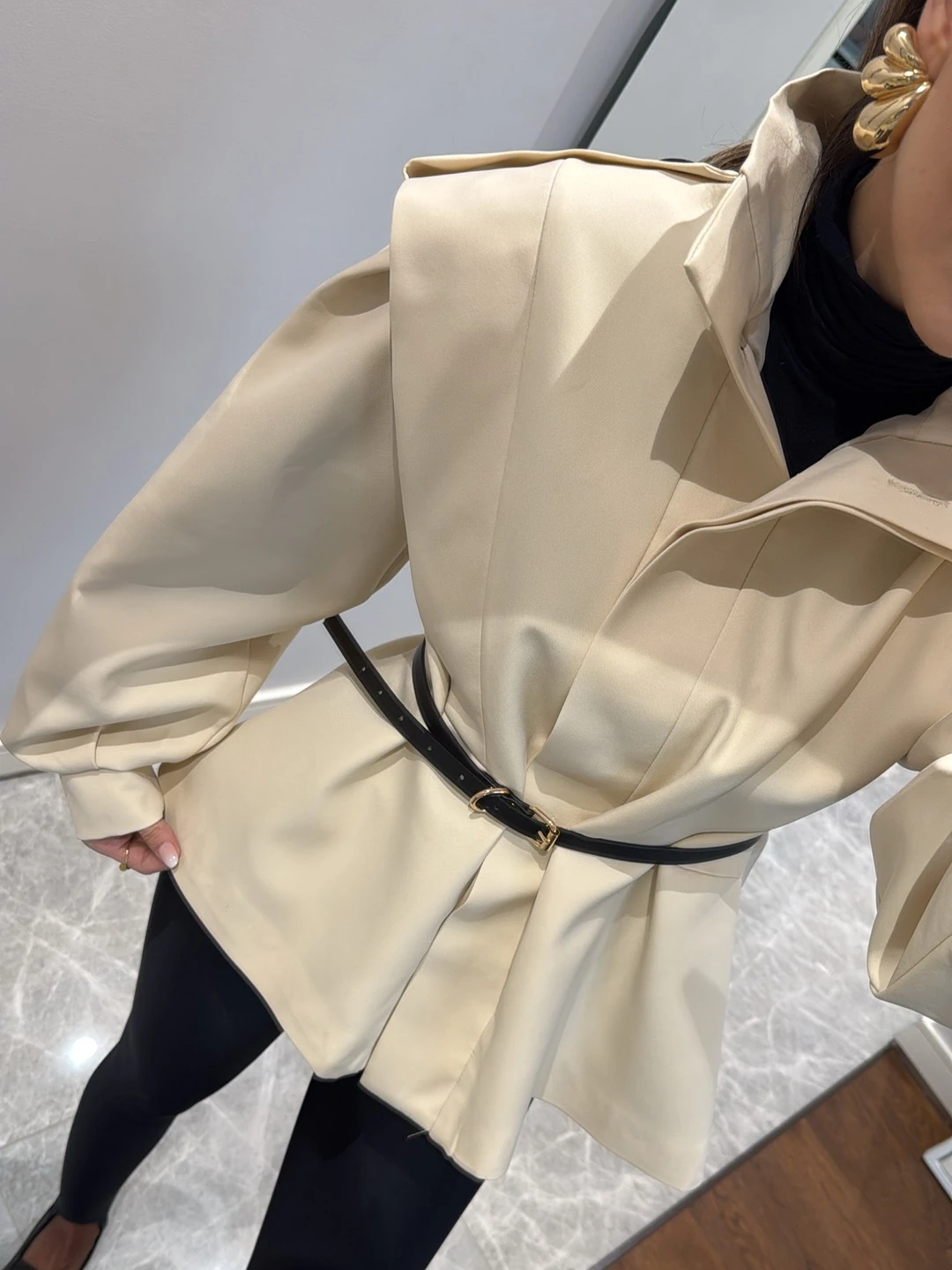 Women’s Cotton-Blend Trench Coat