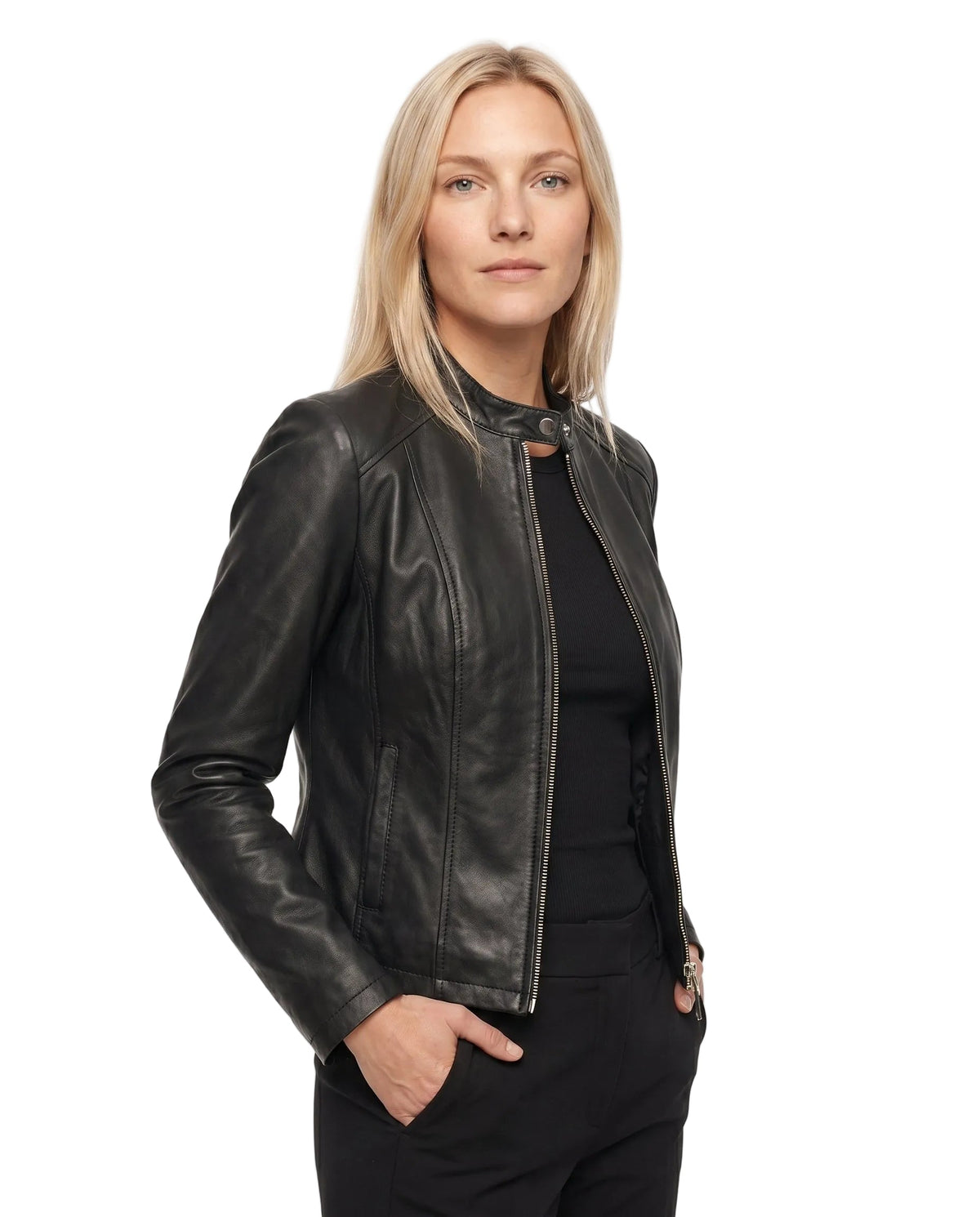Women’s Fitted Leather Jacket