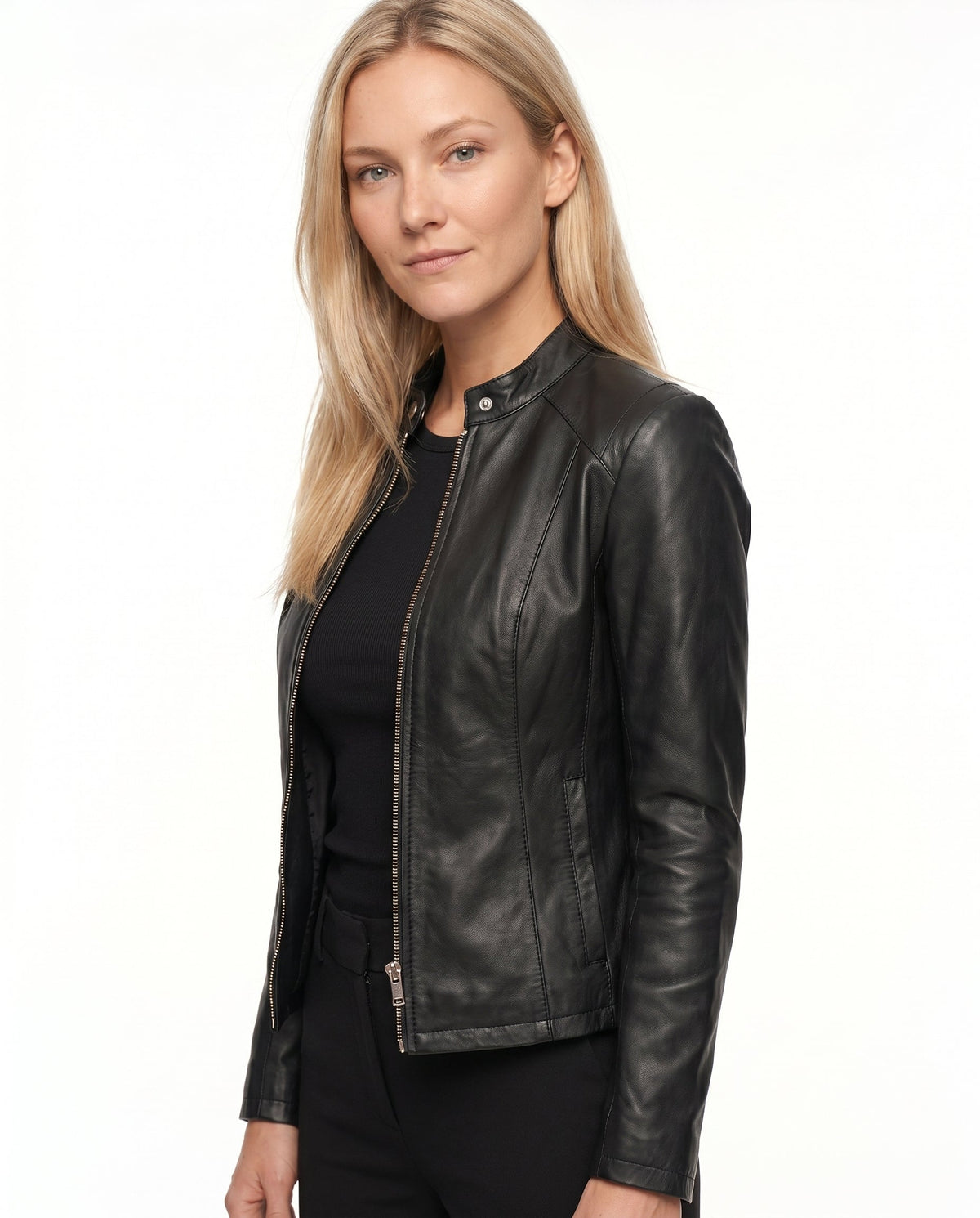 Women’s Fitted Leather Jacket